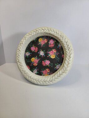 Sicura Italian‎ Resin Picture Frame – Braided Faux Wicker, Cottagecore Decor